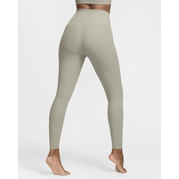 Nike Zenvy Rib Women’s High-Waisted 7/8 Leggings in Green, size M, NWT - Picture 2 of 12
